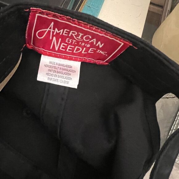 David Bowie American Needle Ballpark Adjustable Hat - Black. Embroidered. NWT - Picture 2 of 3